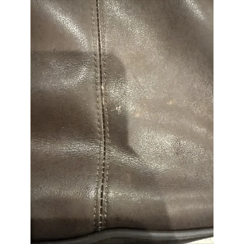 Kenneth Cole Reaction Brown Leather Briefcase Laptop Messenger Bag
